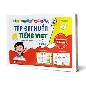 Sách Tập Đánh Vần Tiếng Việt, Tư Duy Ngôn Ngữ - Bí Quyết Giúp Con Đọc Tiếng Việt Thông Thạo Phiên Bản Mới 124 Trang - Việt Hà