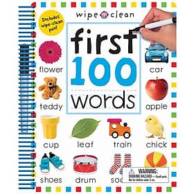 Wipe Clean: First 100 Words - Extended Edition: Includes Wipe-Clean Pen - ED