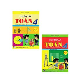 Combo Luyện Tập Toán 4 Quyển 1+ 2 - Trình Bày Trên Giấy Ô Li (Bộ Sách Chân Trời Sáng Tạo) - HA - Pang Li Kin