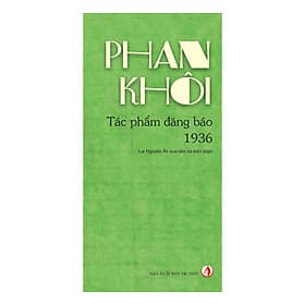 Sách Phan Khôi Tác Phẩm Đăng Báo 1936 - 