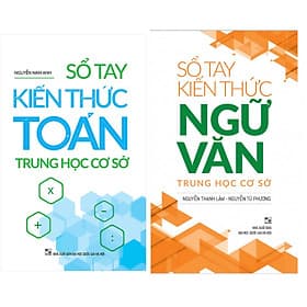 Combo Sổ Tay Kiến Thức Trung Học Cơ Sở Ngữ Văn +Toán - Minh Trung