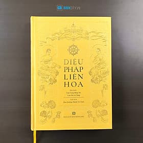 Kinh Diệu Pháp Liên Hoa (Bản cao cấp, bìa cứng, màu vàng, có hộp, khổ to) - Cao Đức