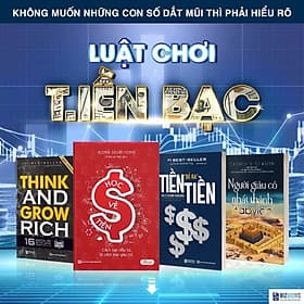 Bộ 4 Cuốn Sách Về Tiền Tệ: Tiền Đẻ Ra Tiền, Học Về Tiền, 16 Nguyên Tắc Nghĩ Giàu Làm Giàu Và Người Giàu Có Nhất Thành Babylon - Nguyên