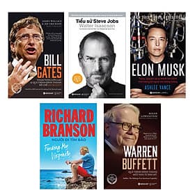 Combo Doanh Nhân Nổi Tiếng Thế Giới: Bill Gates + Steve Jobs + Elon Musk + Richard Branson + Warren Buffett - Richard Fenton