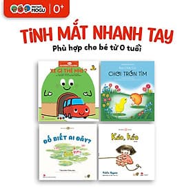 Truyện Ehon bé 1-2-3 tuổi - Bộ 4 cuốn Tinh mắt nhanh tay - Nam Việt