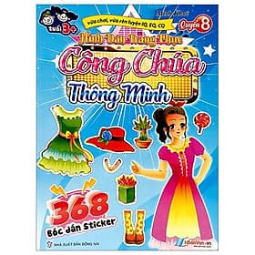 368 Bóc Dán Sticker - Hình Dán Trang Phục Công Chúa - Quyển 8 - Thông Minh - Văn Minh
