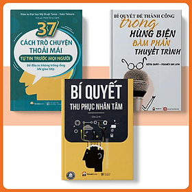 Sách combo 3 cuốn Để thành công trong hùng biện đàm phán+Bí quyết thu phục nhân tâm+37 cách trò chuyện - Thu Thanh
