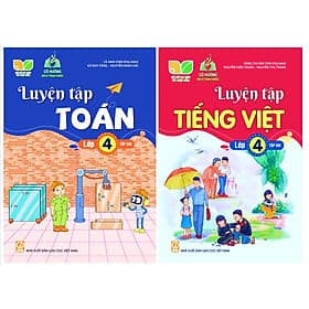Combo Luyện tập Toán + Tiếng việt lớp 4 tập 2 ( kết nối ) - Nhã Nam