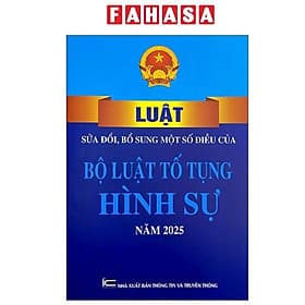 Luật Sửa Đổi, Bổ Sung Một Số Điều Của Bộ Luật Tổ Tụng Hình Sự Năm 2025
