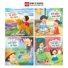 Bé Yêu Cả Nhà - Nuôi Dưỡng Tình Yêu Thương Và EQ Cho Trẻ 2 - 8 Tuổi - Combo 4 Cuốn - Đinh Tị Books - Thương Thương