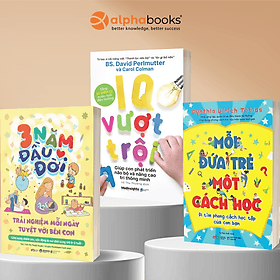 Combo Hiểu Đúng Con - Dạy Đúng Cách: 3 Năm Đầu Đời Trải Nghiệm Mỗi Ngày Tuyệt Vời Bên Con + IQ Vượt Trội Giúp Con Phát Triển Não Bộ Và Nâng Cao Trí Thông Minh + Mỗi Đứa Trẻ Một Cách Học - Đi Tìm Phong Cách Học Tập Của Con Bạn - Alpha Books - Cao Trí Dũng