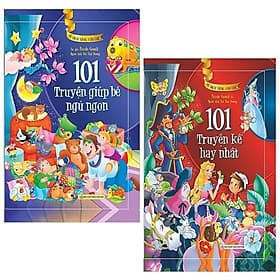 Combo 2 Cuốn 101 Truyện Kể Hay Nhất + Giúp Bé Ngủ Ngon - Tủ Sách Vàng Dành Cho Con - Việt Hà