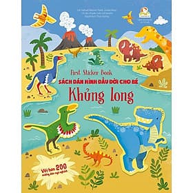 First Sticker Book - Sách Dán Hình Đầu Đời Cho Bé - Khủng Long - Đan Long