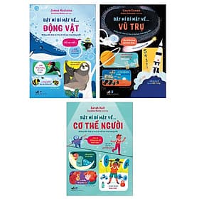 Combo 3 cuốn Bật mí bí mật (về động vật, về vũ trụ, về cơ thể người) - Vũ