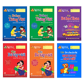 Sách Hành trang cho Bé vào Lớp 1 (Túi 6 cuốn ) - Minh Minh
