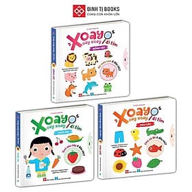 Xoay, xoay, xoay - Đi tìm . . . - Sách tương tác cho trẻ 0 - 6 tuổi - Combo 3 Cuốn - Đinh Tị Books - Di Di