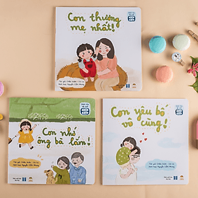 Set 3 Cuốn Sách Thơ Cho Bé Tập Đọc - Bộ Gia Đình Bé Bỏng - Sách Đọc To Cho Trẻ 0-3 4-6 Tuổi - 