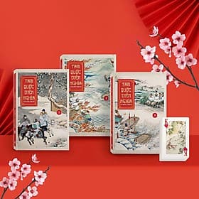 Sách Tam Quốc Diễn Nghĩa Trọn Bộ 3 Tập Bìa Cứng, Tặng kèm Bộ Bài Tây Đặc Sắc, Văn Học Kinh Điển - Hú