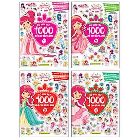 Combo Cô Bé Bánh Dâu: Bộ Sưu Tập 1000 Hình Đề Can Lấp Lánh