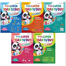 Combo Phiếu Luyện Toán Tư Duy Cùng Gấu KiKi (5 Quyển)