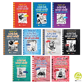 Combo 10 tập Nhật Ký Chú Bé Nhút Nhát - Diary Of A Wimpy Kid bản Tiếng Việt
