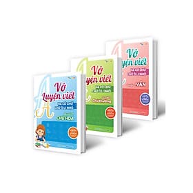 Combo Vở Luyện Viết Hạ Cỡ Chữ Chữ Ô Li Nhỏ - Vần, Chữ Hoa, Chữ Thường (MEGA) - Hạ