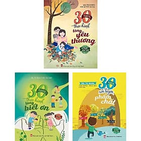 Bộ Sách Rèn Luyện Phẩm Chất Cho Trẻ: 30 Ngày Thực Hành Lòng Yêu Thương - Thực Hành Lòng Biết Ơn - Rèn Luyện Phẩm Chất - Nam Việt