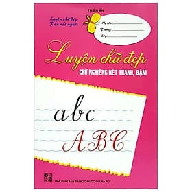 Sách Luyện Chữ Đẹp Chữ Nghiêng Nét Thanh, Đậm - Trí