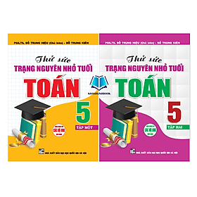 Combo Thử Sức Trạng Nguyên Nhỏ Tuổi Môn Toán Lớp 5 Tập 1 + 2 (Dùng chung cho các bộ sgk hiện hành) (HA) - Nguyên Nhã