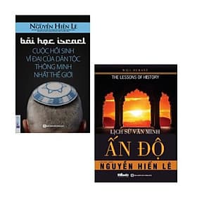 Combo sách: Bài Học Israel - Cuộc Hồi Sinh Vĩ Đại Của Dân Tộc Thông Minh Nhất Thế Giới + Lịch Sử Văn Minh Ấn Độ - Minh Thông