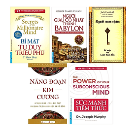 Combo 5 cuốn Tư Duy Trong Kinh Doanh Thành Công : Bí Mật Tư Duy Triệu Phú + Người Giàu Có Nhất Thành Babylon + Năng Đoạn Kim Cương + Người Nam Châm + Sức Mạnh Tiềm Thức - Kim Ba