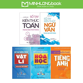 Sách: Combo 5 Cuốn Sổ Tay Kiến Thức Trung Học Phổ Thông - Minh Trung