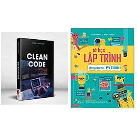 Combo 2Q: Tớ Học Lập Trình - Làm Quen Với Python + Clean code – Mã sạch và con đường trở thành lập trình viên giỏi - Trí