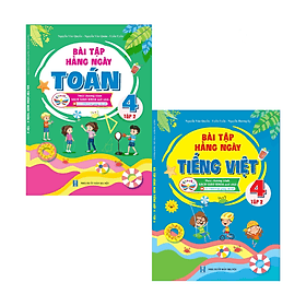 Combo Bài Tập Hằng Ngày Toán và Tiếng Việt 4 - Tập 2 - Cánh Diều - Việt An