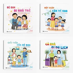 Combo 4 cuốn Ehon Kỹ năng: Truyện của Bon - Nha Nha
