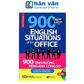 Sách 900 Tình Huống Tiếng Anh Công Sở Công Việc Hành Chính - Xin Việc & Phỏng Vấn (Kèm CD) - Hú