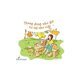 Sách Tô Màu Chữa Lành - Thong Dong Như Gió - Tự Tại Như Mây - 1980 - Mayy