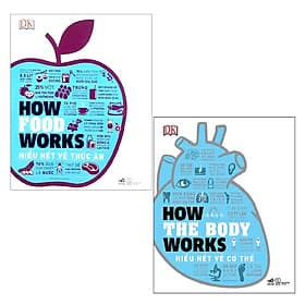 Combo: How Food Works - Hiểu Hết Về Thức Ăn + How The Body Works - Hiểu Hết Về Cơ Thể - An Nam