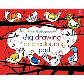 Sách tô vẽ thiếu nhi tiếng Anh: Drawing and Colouring Pad - Usborn