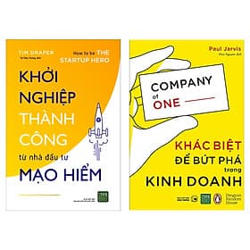 Combo Hai Cuốn Sách Nên Đọc Trước Khi Bắt Đầu Kinh Doanh: Khởi Nghiệp Thành Công Từ Nhà Đầu Tư Mạo Hiểm + Khác Biệt Để Bứt Phá Trong Kinh Doanh ( Sách Kinh Tế Hay/ Tặng Kèm Bookmark Happy Life) - Do