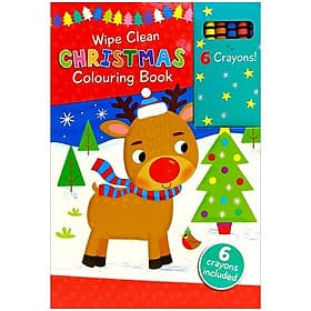 Wipe Clean Colouring Books - Rudolph - NORTH PARADE PUBLISHING LTD