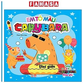 Em Tô Màu Capybara - Thư Giãn - Việt Thư