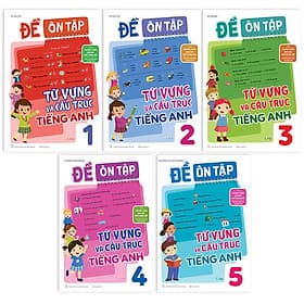 Combo Đề Ôn Tập Từ Vựng Và Cấu Trúc Tiếng Anh 12345 (5 cuốn) - Trúc An