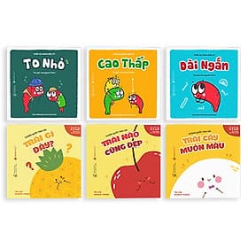 Combo 2 bộ Ehon (6 cuốn) dành cho bé từ 0 tuổi - Vương quốc trái cây - Phép so sánh diệu kì - Sant Kirpal Singh