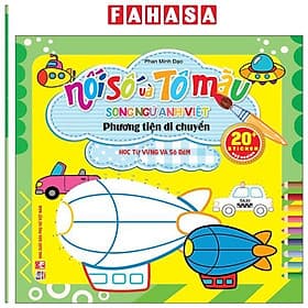 Nối Số Và Tô Màu - Phương Tiện Di Chuyển - Học Từ Vựng Số Đếm - Việt Thư