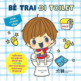 Ehon kỹ năng sống Bé trai đi toilet (TB 2022) - Nhã nam - Di Di