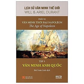 Sách IRED Books - Lịch sử văn minh thế giới phần 11 - Văn minh thời đại Napoléon, tập 3 : Văn minh Anh Quốc - Will Durant - Minh Minh