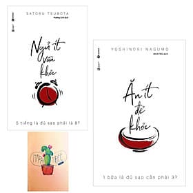 Combo 2 Cuốn Sách: Ăn Ít Để Khỏe và Ngủ Ít Vẫn Khỏe - An