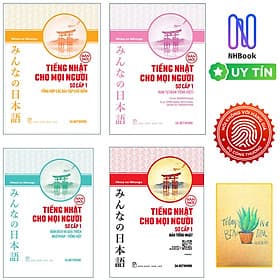 Combo Sách Học Tiếng Nhật Hay Không Thể Bỏ Qua: Tiếng Nhật Cho Mọi Người - Trình Độ Sơ Cấp 1 ( Tổng Hợp Các Bài Tập Chủ Điểm + Hán Tự + Bản Dịch Và Giải Thích Ngữ Pháp - Tiếng Việt + Bản Tiếng Nhật) - Trí