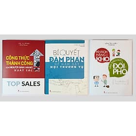 Combo 3 cuốn : Bí Quyết Đàm Phán Để Nắm Bắt Mọi Thương Vụ + Công Thức Thành Công Của Người Bán Hàng Xuất Sắc + Khách Hàng Khó Vẫn Thừa Sức Đối Phó - Minh Hà